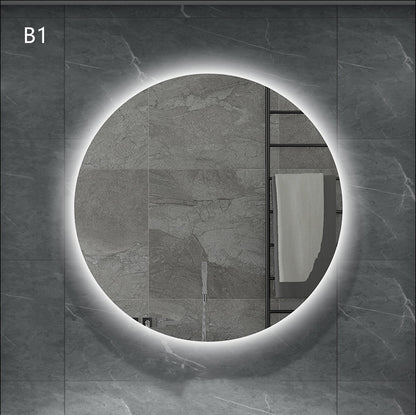 Round Smart Bathroom Toilet Mirror With Light Touch Screen Induction -  Elite Bridge