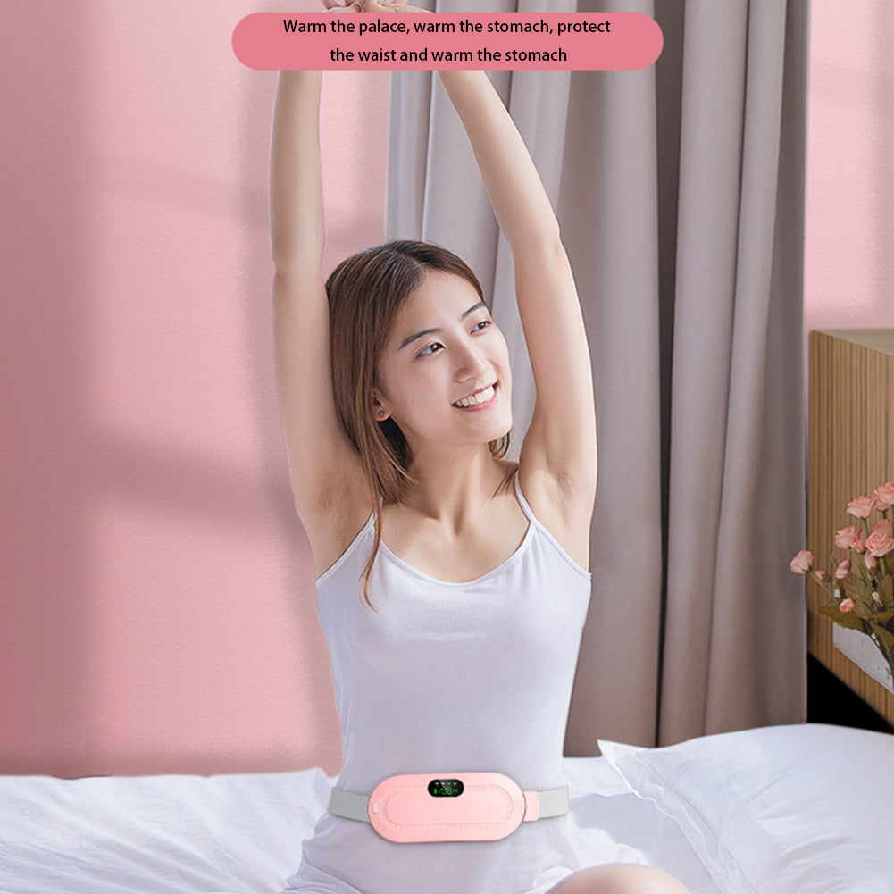 Menstrual Heating Pad Smart Warm Belt Relief Waist Pain Cramps Vibrating Abdominal Massager Electric Waist Belt Device -  Elite Bridge