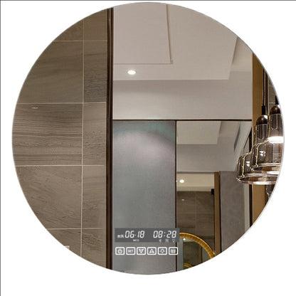 Round Smart Bathroom Toilet Mirror With Light Touch Screen Induction -  Elite Bridge